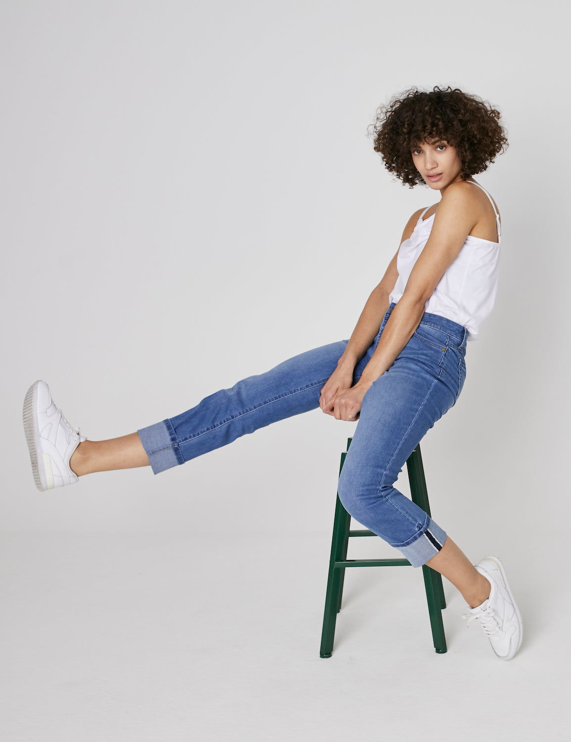 Westport Signature Girlfriend Jeans with Selvedge Cuff