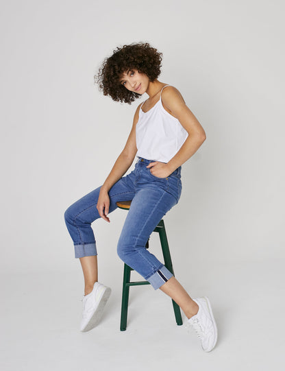 Westport Signature Girlfriend Jeans with Selvedge Cuff