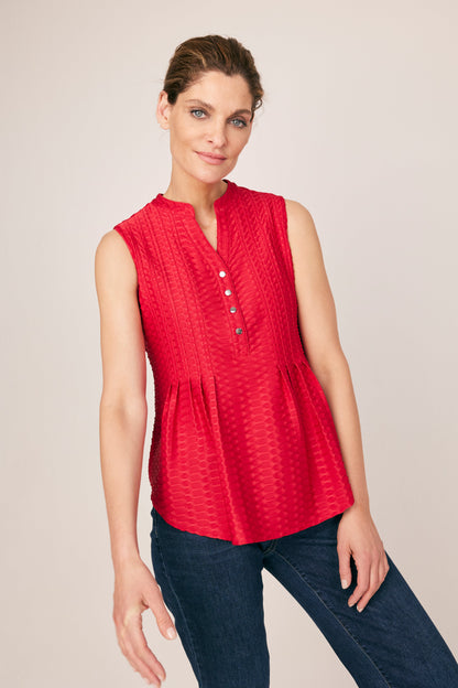 Roz & Ali Sleeveless Plain Popover