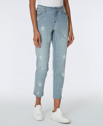 Westport Signature Skinny Jeans with Star Print