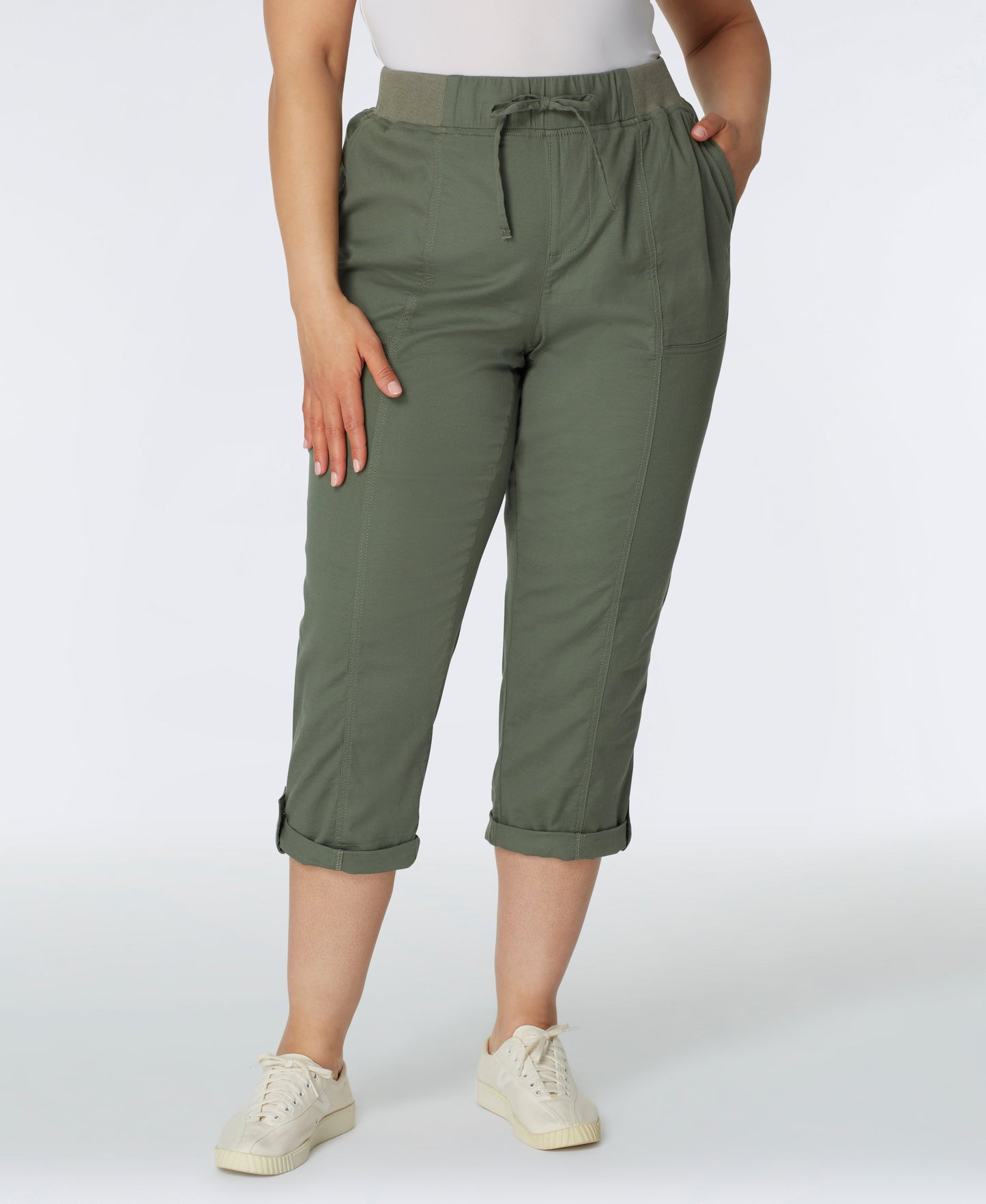 Westport Signature Capri Pants with Knit Waist - Plus