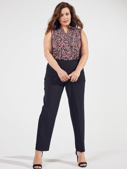 Pull On Tummy Control Pants With L Pockets -Average - Plus