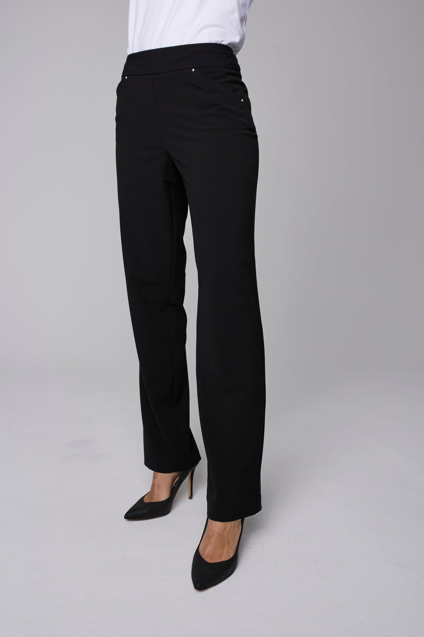 Roz & Ali Secret Agent Pants with Cateye Rivets - Short Length