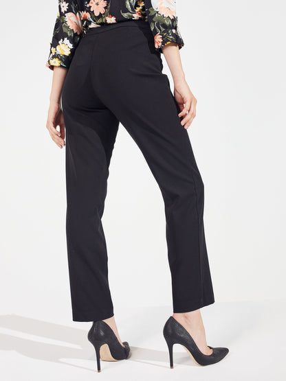 Pull On Tummy Control Pants With L Pockets -Short