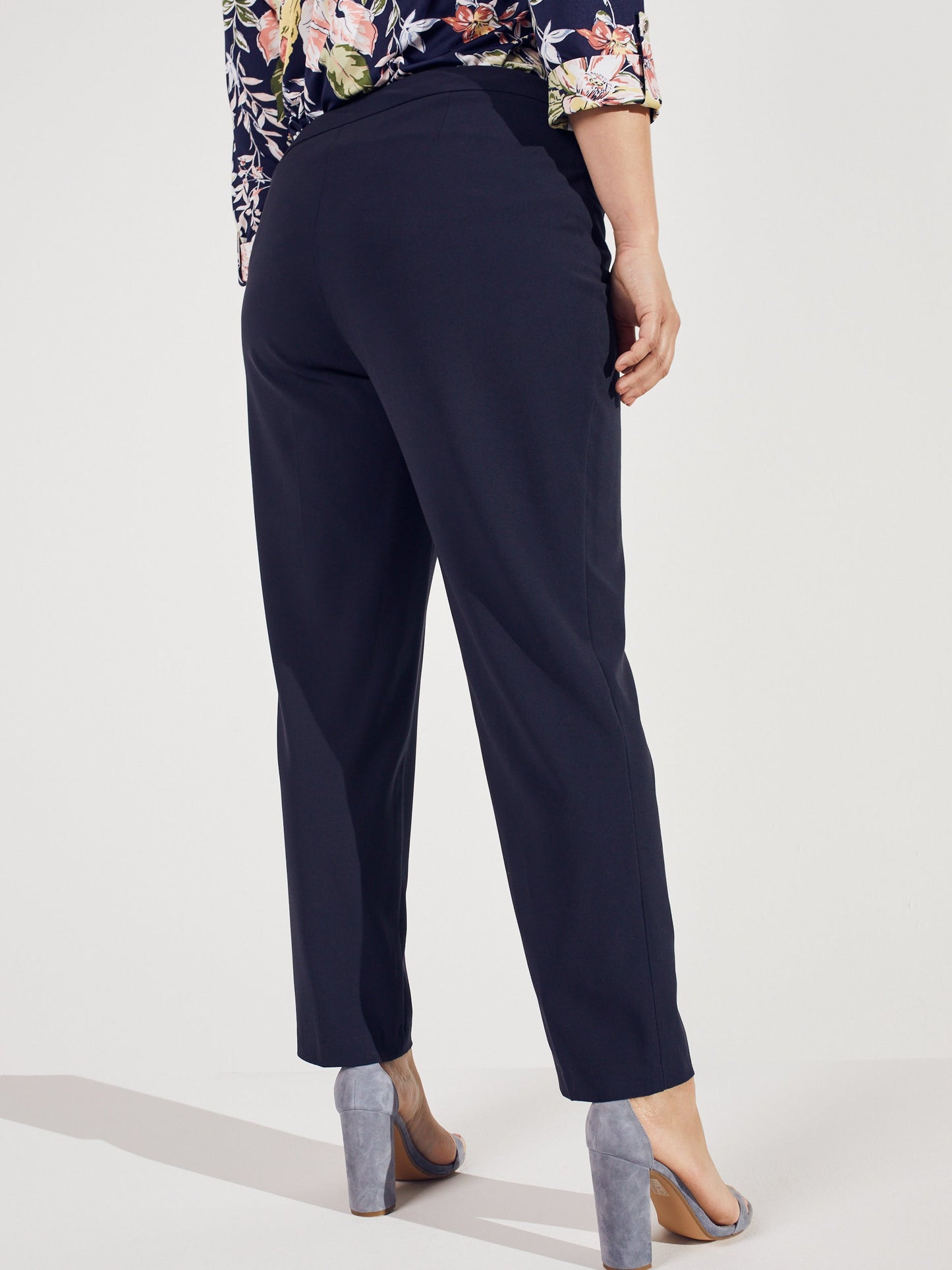 Pull On Tummy Control Pants With L Pockets -Short Length Plus