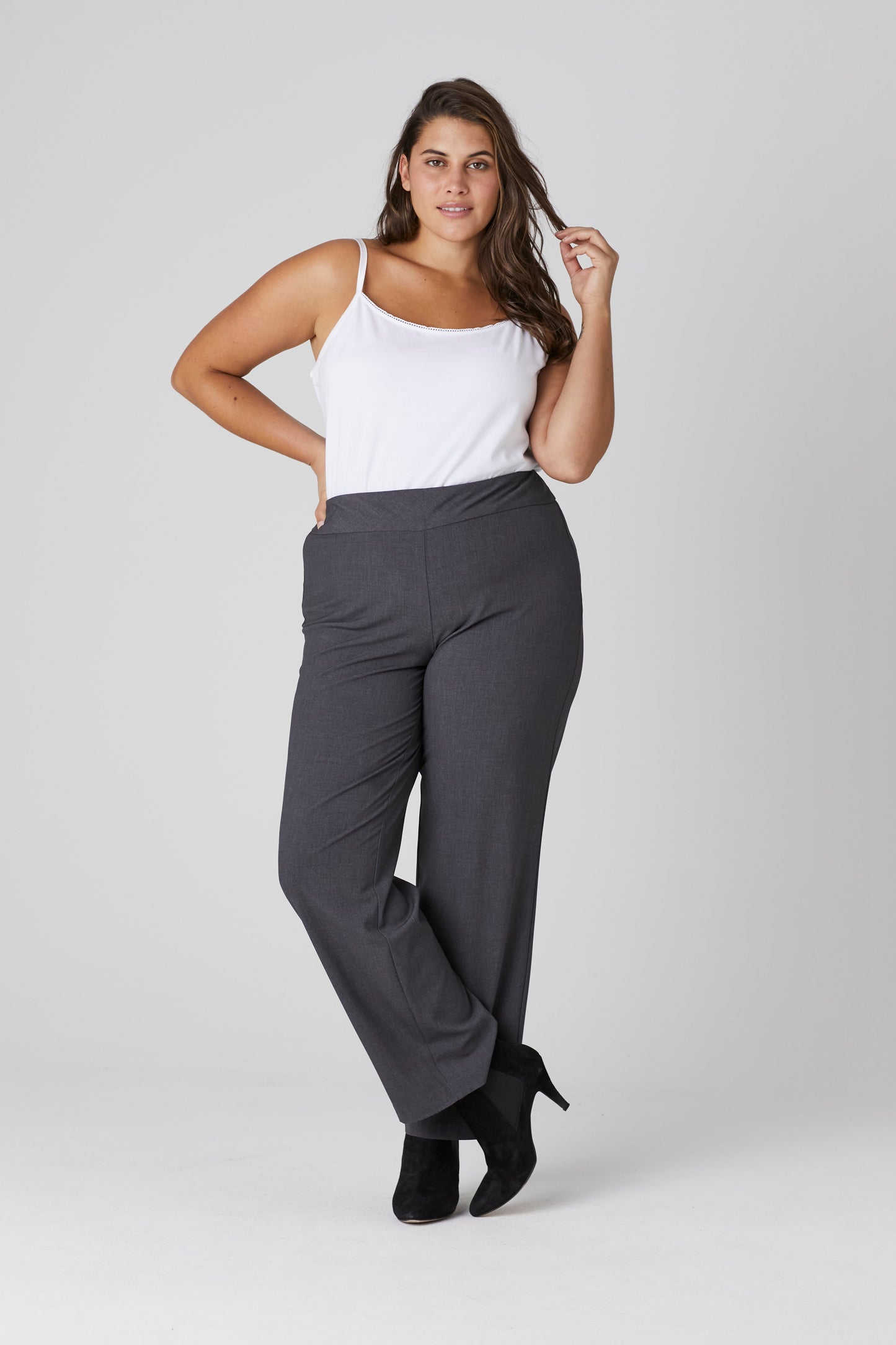 Roz & Ali Secret Agent Tummy Control Pants - Short Length - Plus