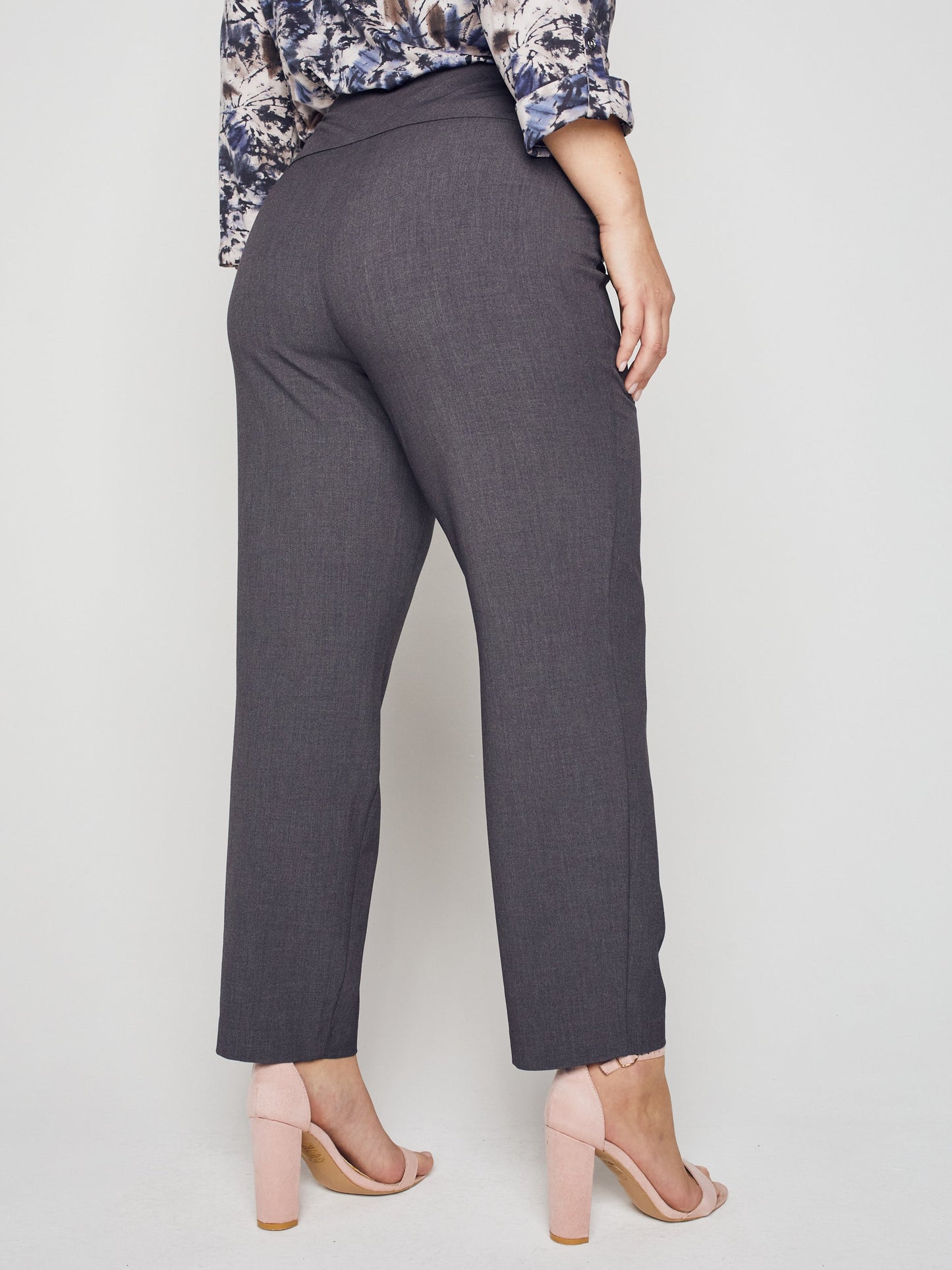 Roz & Ali Secret Agent Pants with Slim Leg & Wide Waistband - Plus