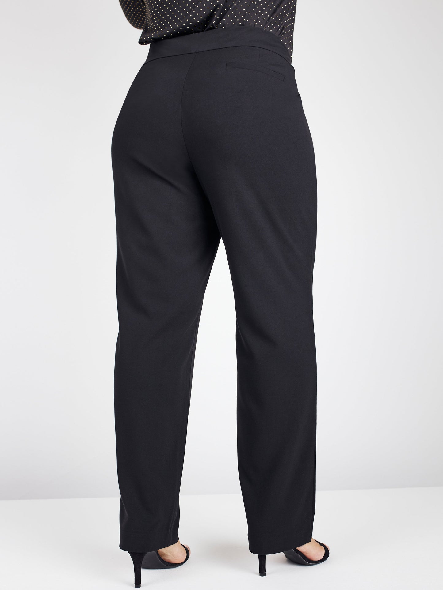 Roz & Ali Secret Agent Pants with Cateye Rivets - Tall Length - Plus