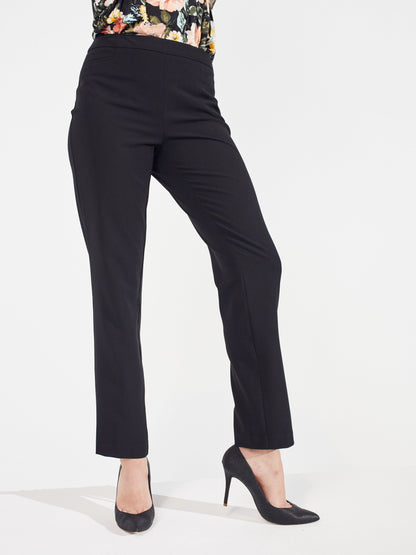 Pull On Tummy Control Pants With L Pockets -Short