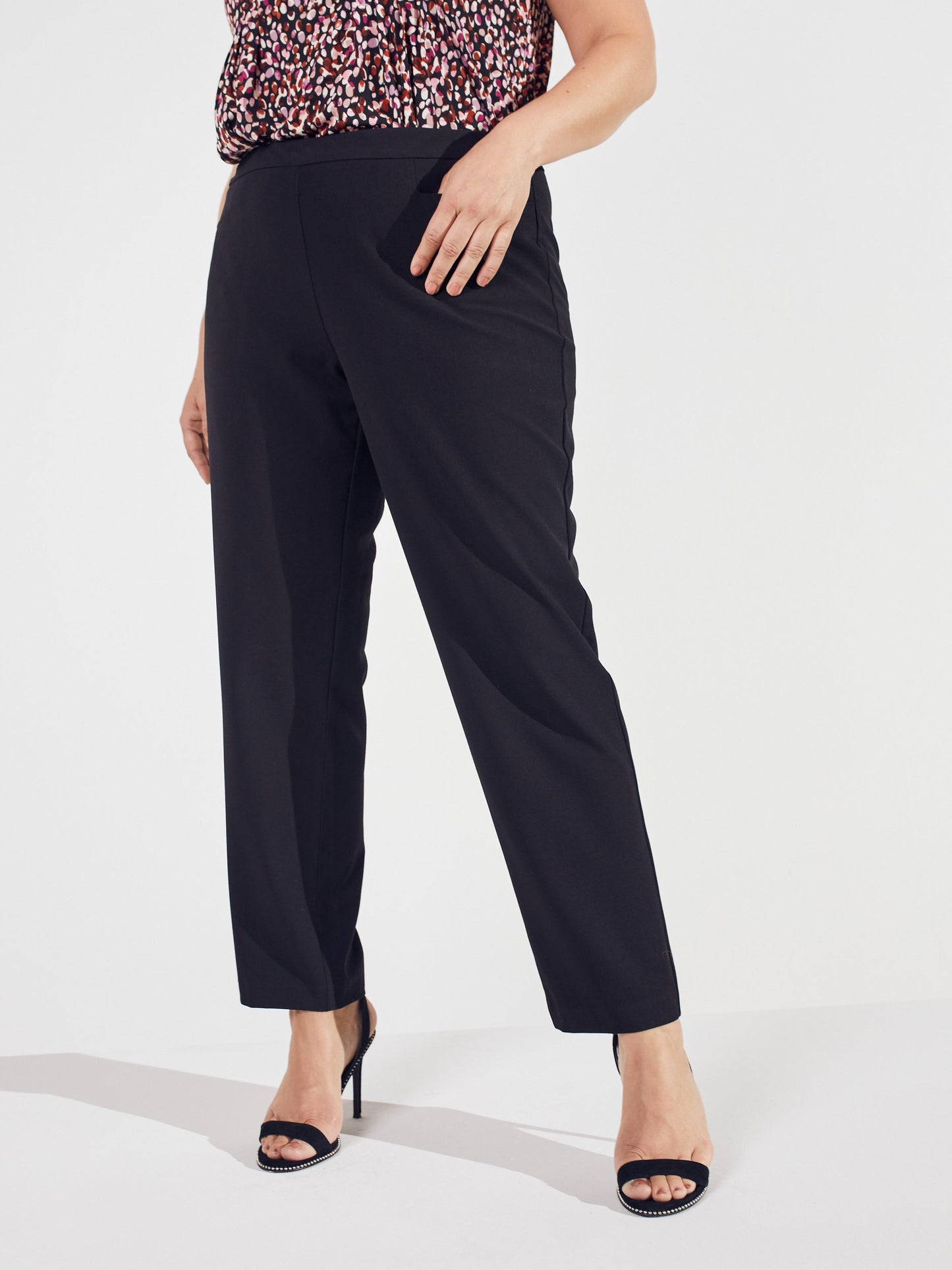 Pull On Tummy Control Pants With L Pockets -Tall Length Plus