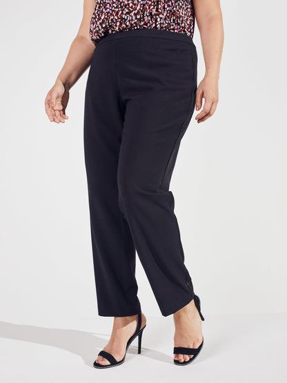 Pull On Tummy Control Pants With L Pockets -Tall Length Plus