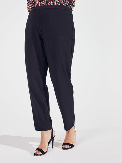 Pull On Tummy Control Pants With L Pockets -Tall Length Plus