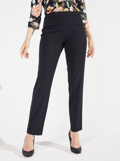 Pull On Tummy Control Pants With L Pockets -Short