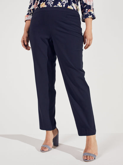 Pull On Tummy Control Pants With L Pockets -Tall Length Plus