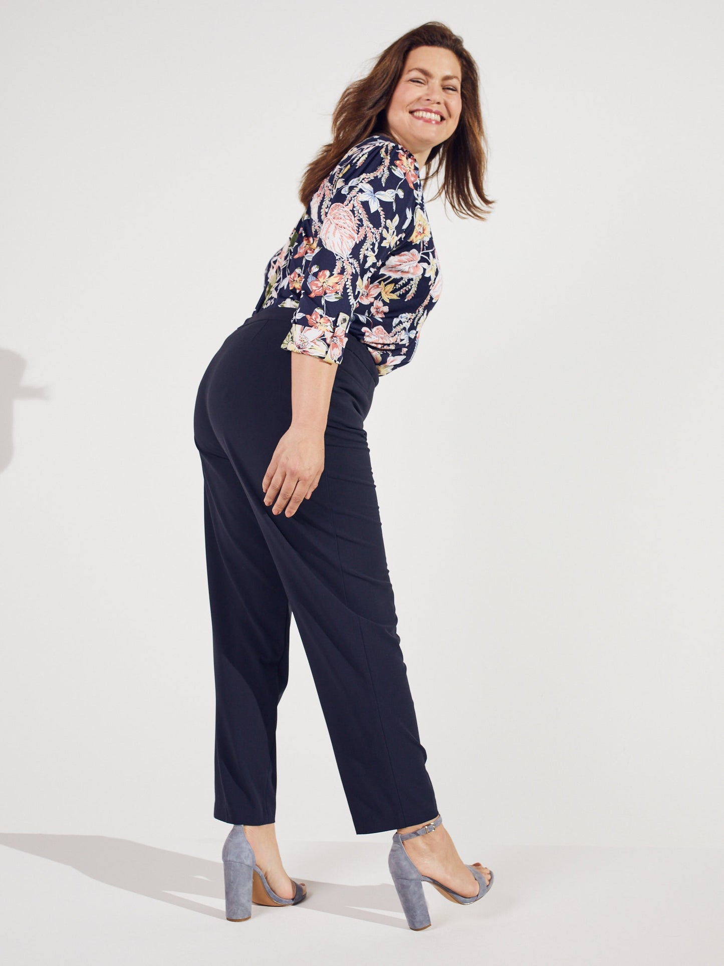 Pull On Tummy Control Pants With L Pockets -Tall Length Plus