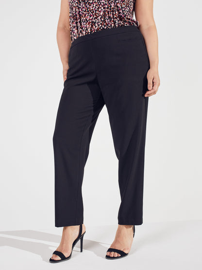 Pull On Tummy Control Pants With L Pockets -Average - Plus