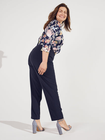 Pull On Tummy Control Pants With L Pockets -Short Length Plus